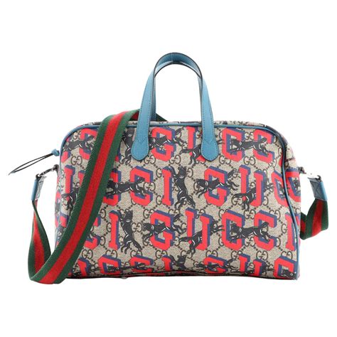 gucci carrier set|gucci overnight luggage.